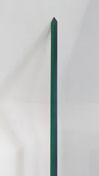 ...the colour vibrates out of it&rsquo;s object..., 2019<br>Acrylic on aluminium channel, 260 × 6.3 × 2.5cm