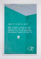 It&rsquo;s not all work, work, work, 2022<br>Fly-poster paper and acrylic on canvas<br>160 x 105 x 3.5cm<br>After works by<br>@thewhitepube ideas for a new art world<br>@leighdevries Leighisms<br>@natwest<br>Anon/s