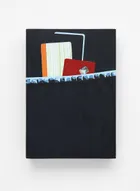 PCKTJrnyBLDCrrncyDoVE, 2017<br>Acrylic on plywood, 22.5 × 15.5cm