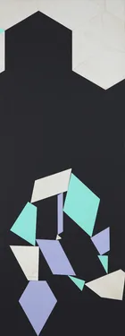Set 2 (Tornado) 2010<br>Acrylic on MDF, 170 × 65cm