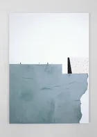 preEMPTzne, 2017<br>Acrylic and flyposter paper on canvas, 181 × 131cm