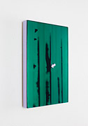 Here’s Something!, 2021<br>Acrylic tinted varnish and gesso on mirrored acrylic mounted on plywood<br>22.5 x 15.5 x 2cm